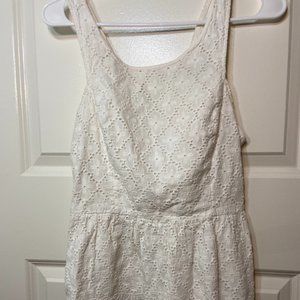 Lilly Pulitzer White Eyelet Tank Top